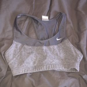 Grey w/ mesh nike sports bra